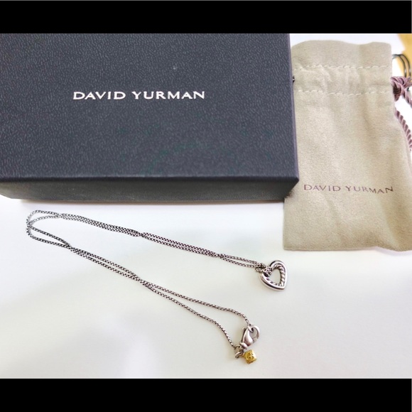David Yurman Jewelry - David Yurman Heart Cable Pendant Necklace